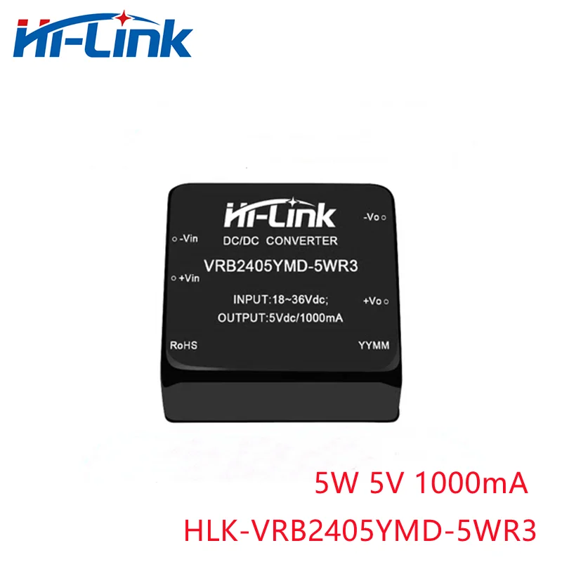 Hi-Link Hot sale Integrated circuit 5W 24V(18-36V) to 3/5/9/12/15/24V output step down dc dc switch power module VRB24__YMD-5WR3 5