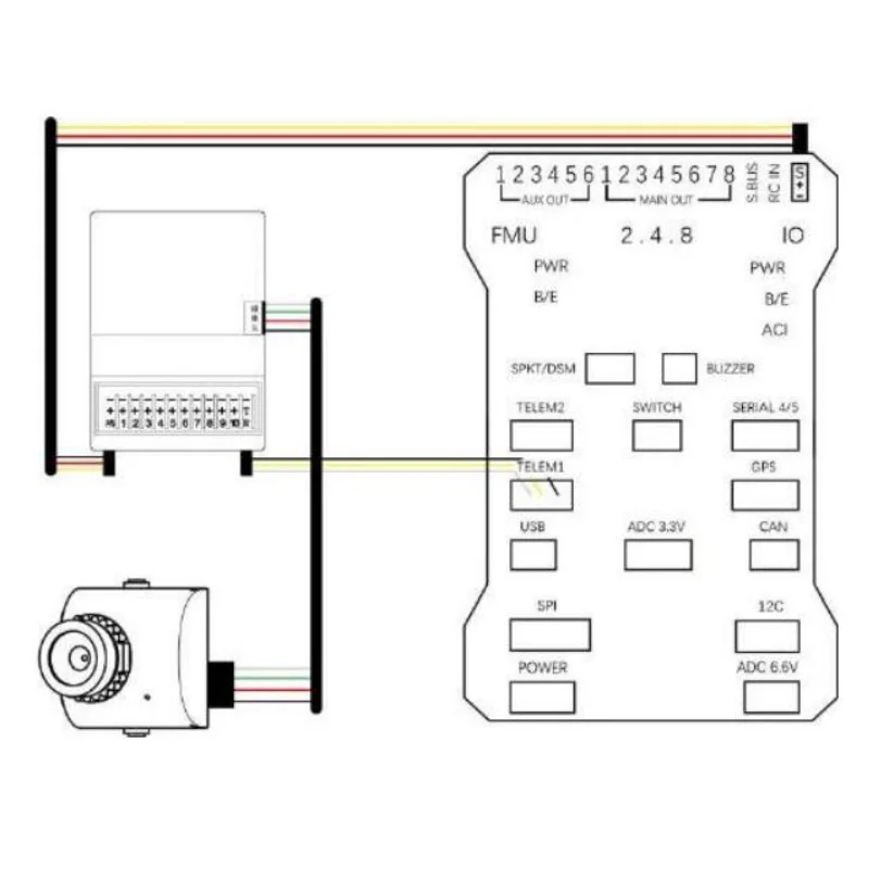 Récepteur RC R10 10 canaux 2.4GHz pour drone voiture bateau