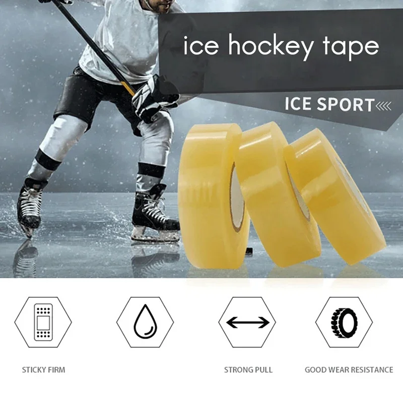 Clear Ice Hockey Tapes Multipurpose PVC Hockey Stick Tape 2.5cm*25m Transparent Nonslip Handle Protector Sports Gifts 6/12 Rolls