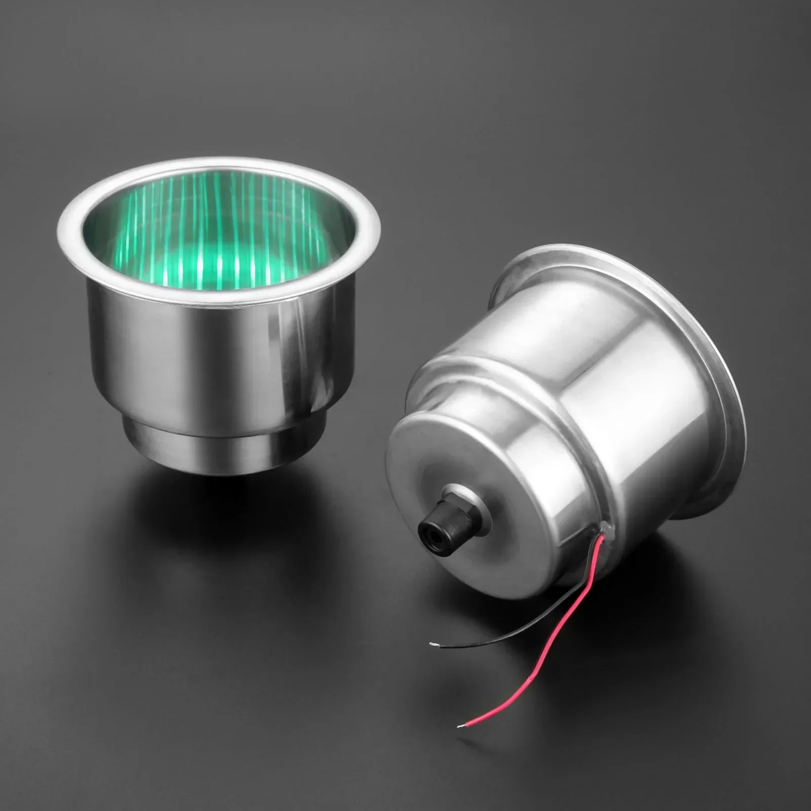 1/2/4 Pcs Marine Stainless Steel 12V LED Light Recessed Built-in