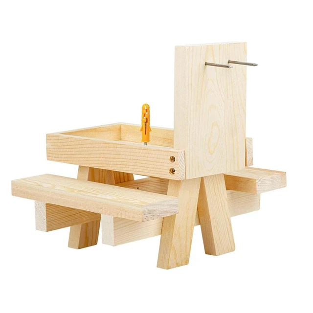 Mangeoire d'écureuil en bois, banc d'écureuil, Table de pique-nique,  Chipmunk, boîte d'alimentation pour jardin extérieur - AliExpress