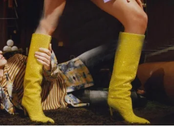 Bling Bling Full Rhinestone Upper Stiletto Knee High Boots Muticolor Slip-On Loose Sexy Shiny Dress Party High Heel Shoes