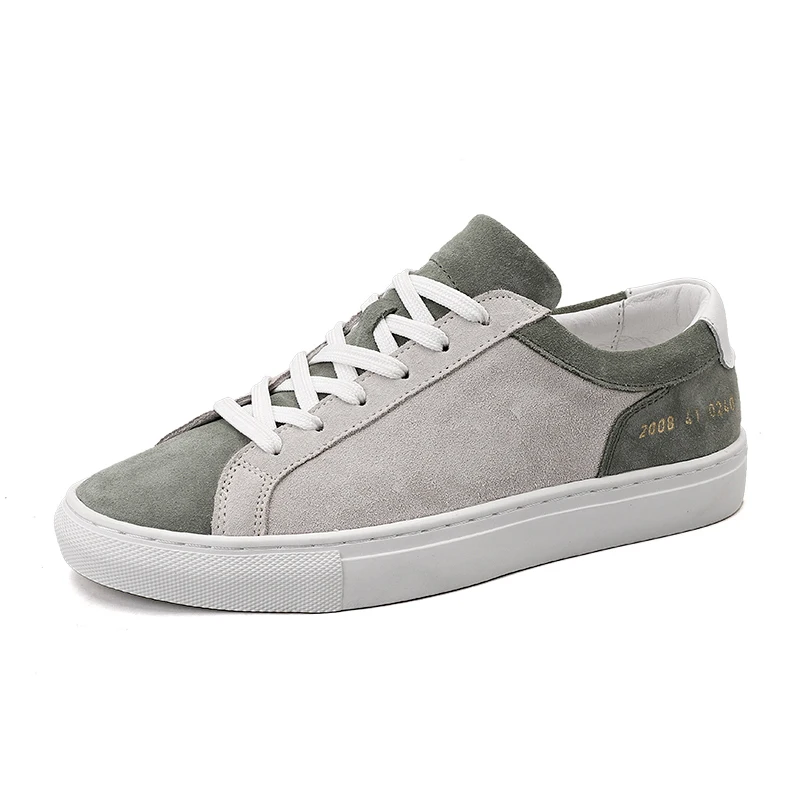 

Luxury Brand Men Casual Shoes Genuine Leather Flats Color Matching Sneakers Fashion Male Footwear High Quality Vulcanize Shoes