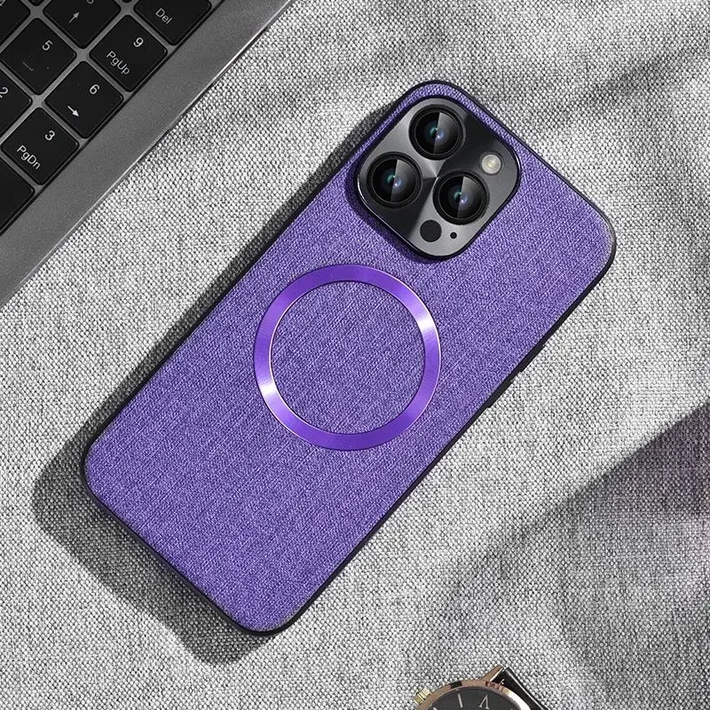 iPhone Fabric Magnetic Case with Wireless Charge 3