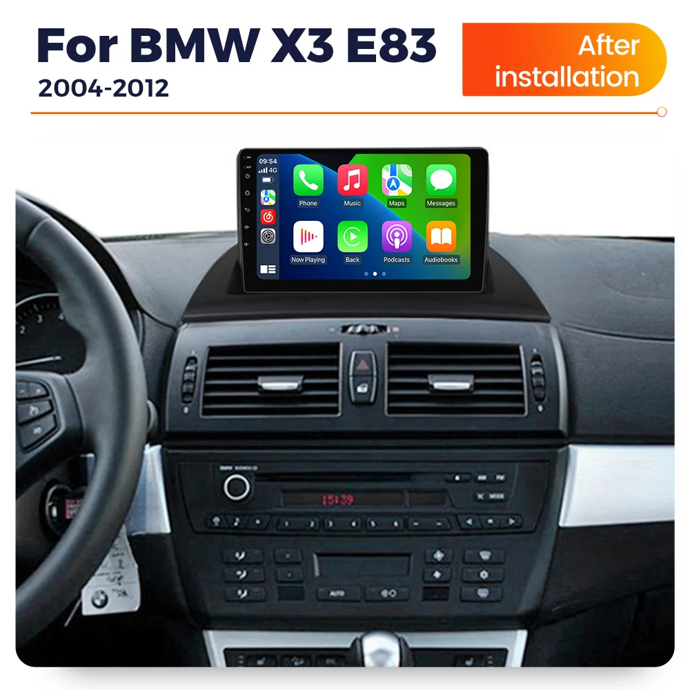 MEKEDE  Ƽ̵  ÷̾, BMW X3 E83 2004 -2012 , ׷ ̼, GPS, IPS, 2.5D, , ī÷, , 8 ھ
