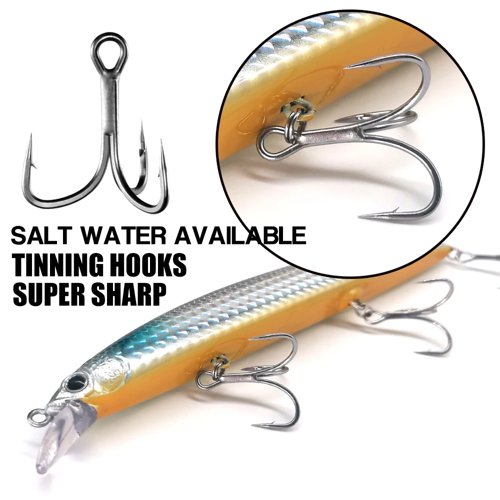 CASTFANATIC 24g 140mm Slow Sinking Minnow Jerkbait Lure AS140S Big Artificial Bait Saltwater Sea Bass Pike Fishing Free Shipping 4