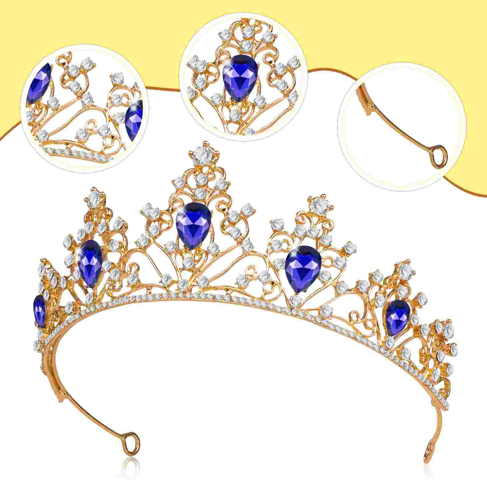 

Women Headdress Wedding Accessories Party Headwear Bride Crown Bridal Tiara Wearing Miss