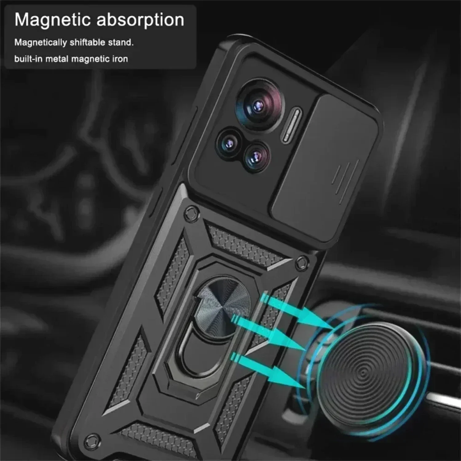 Shockproof Slide Camera Lens Holder Protective Case