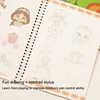 Magic Book Curious Copybook Children Drawing Books 3D Groove Reusable Educational Montessori Games for Writing Practice Book 3