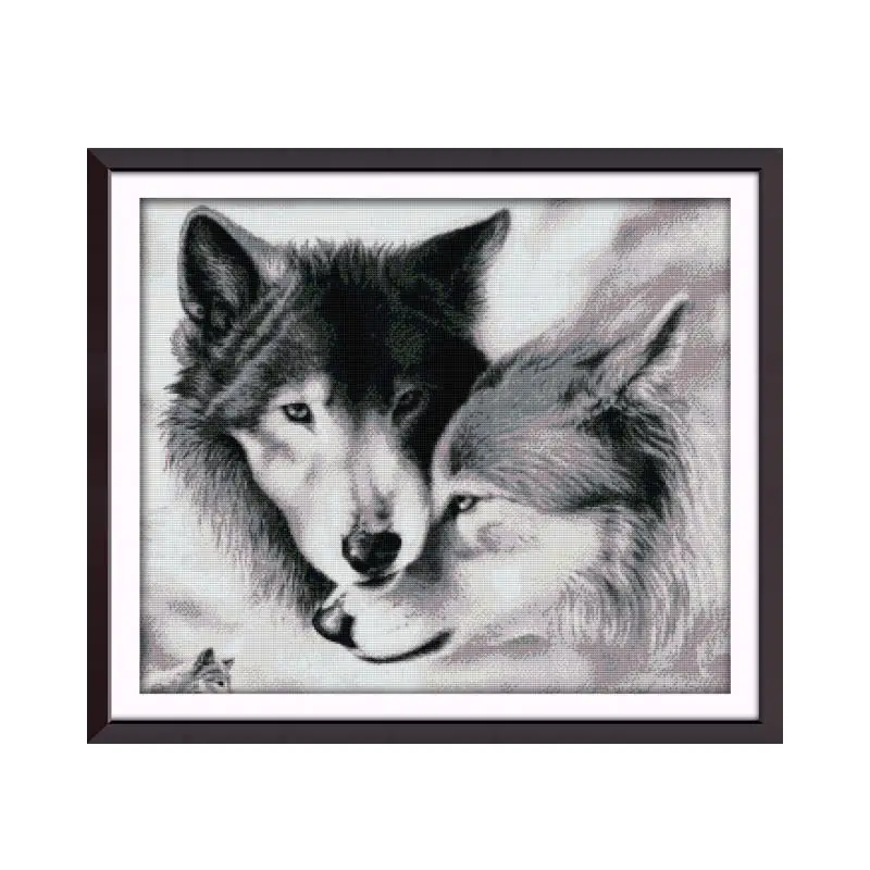 

Набор для вышивки крестом Wolf 5, птица, зима, снег, 18CT, 14CT, 11CT, графская вышивка с принтом, рукоделие ручной работы
