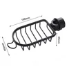 Adjustable Faucet Drainage Bathroom Shelf Black Sliver Shower Storage Holder Basket Kitchen Sundries Soap Storage Rack 6