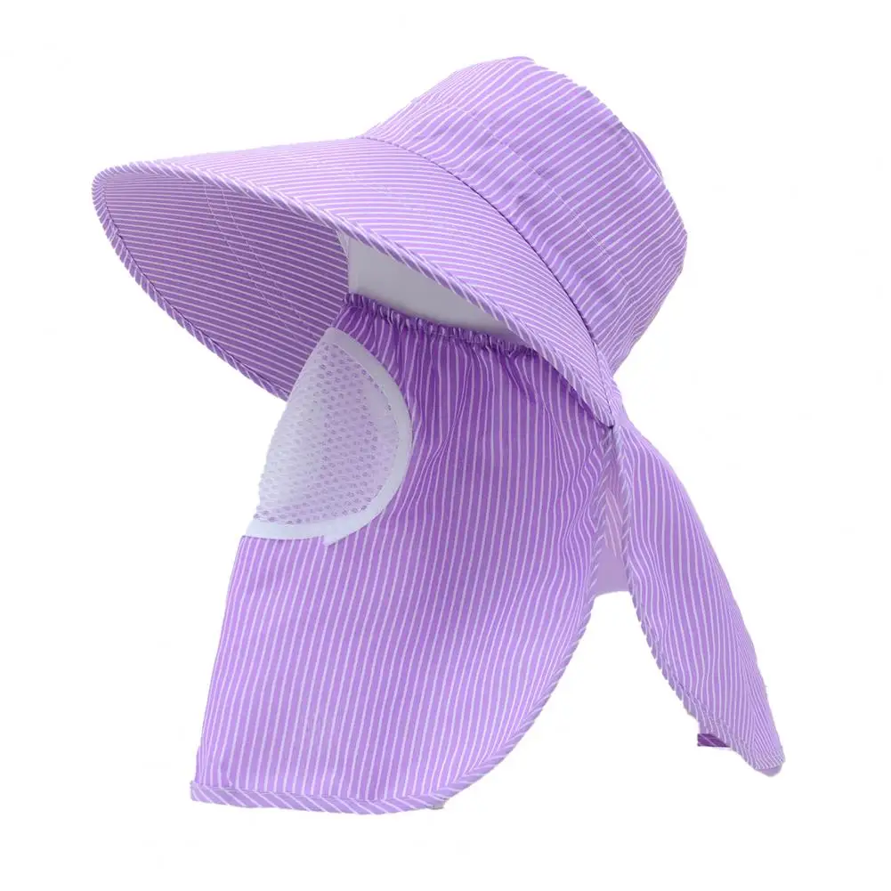 

Cycling Hat Sunshade Face Neck Protection Wide Brim Anti-slip Anti-UV Elastic Band Gardening Women Cap Headwear