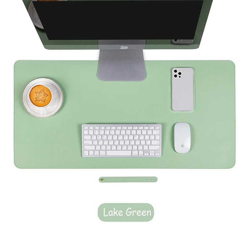 Oversized Waterproof PU Leather Desk Mat and Mouse Pad