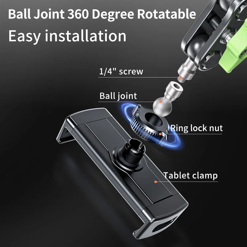 Dual Suction Cup Mount Tablet Holder pc Navegação Vídeo Assistindo Suporte para Ipad 4129 Phones - Imagem 2