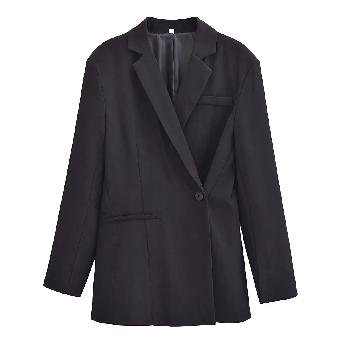 

Women New Fashion Double-breasted blazer Coat vintage long-sleeved pocket slim-fit versatile casual female Outerwear Chic Tops