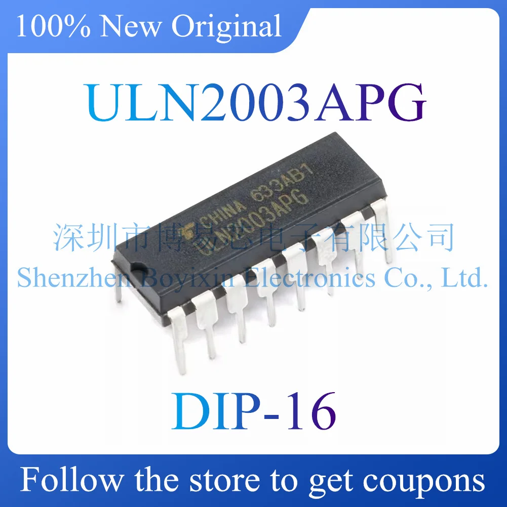 

NEW ULN2003APG ULN2003 ULN2003AN Original genuine Lynton transistor, high current driver chip. Package DIP-16