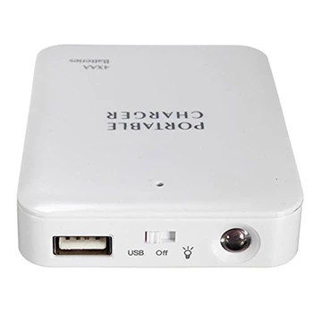 Portable USB Power Bank Charger Battery External Packing Box Battery Battery Charger Emergency Charger Charger 4X AA For Iphone 1
