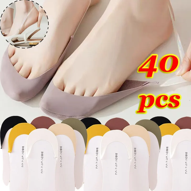 

Summer Thin Boat Socks Absorbing Sweat Preventing Odor Ice Silk Sock Slippers Breathable Low Cut Invisible Ankle Sox Hosiery
