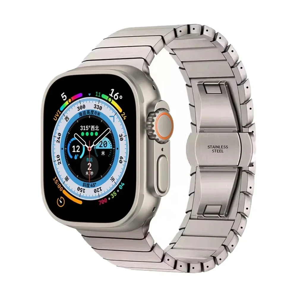 Titanium Color Luxury Stainless Steel Bracelet Band