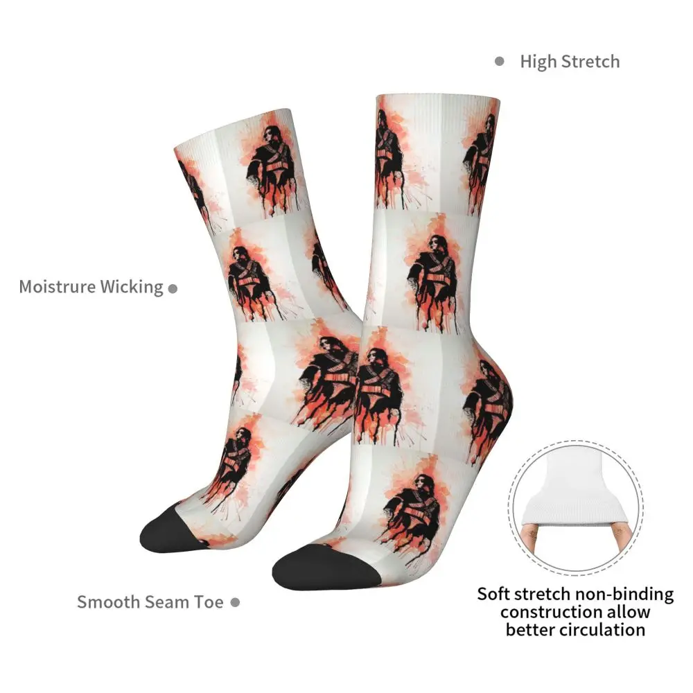 Michael Jackson Musicians Singers Dancers Socks Harajuku Stockings All Season Long Socks Accessories for Unisex Christmas Gifts