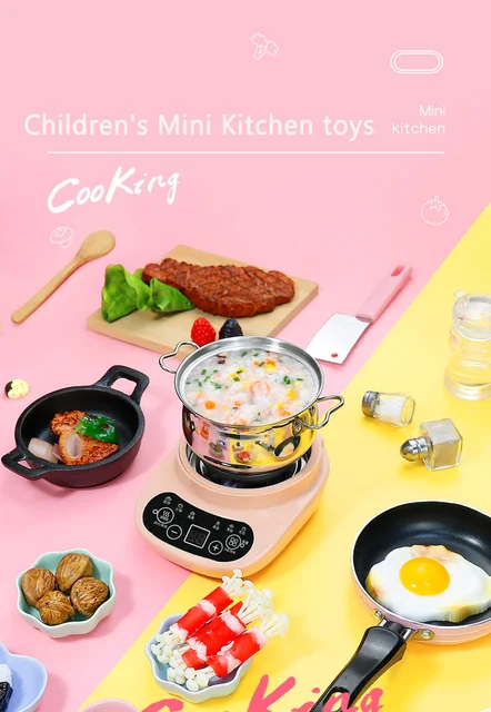 Funny Simulation Kitchen Toys Real Cooking Small Kitchen Utensils Kids  Cooking Interest Development Educational Play House Toys