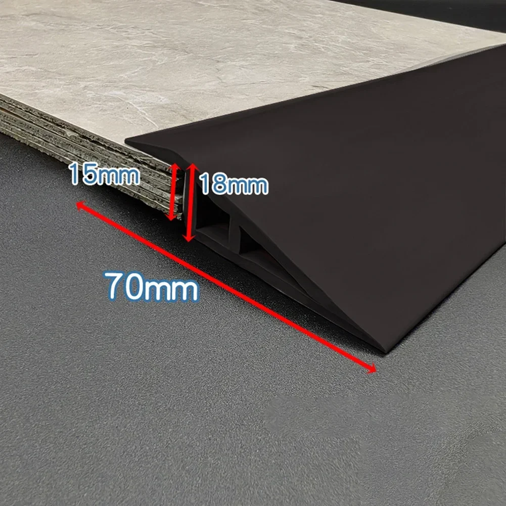 1M Soft PVC Self Adhesive Floor Transition Strip Carpet Edging Trim Flooring Threshold Transition Sealing Strips 10/15mm