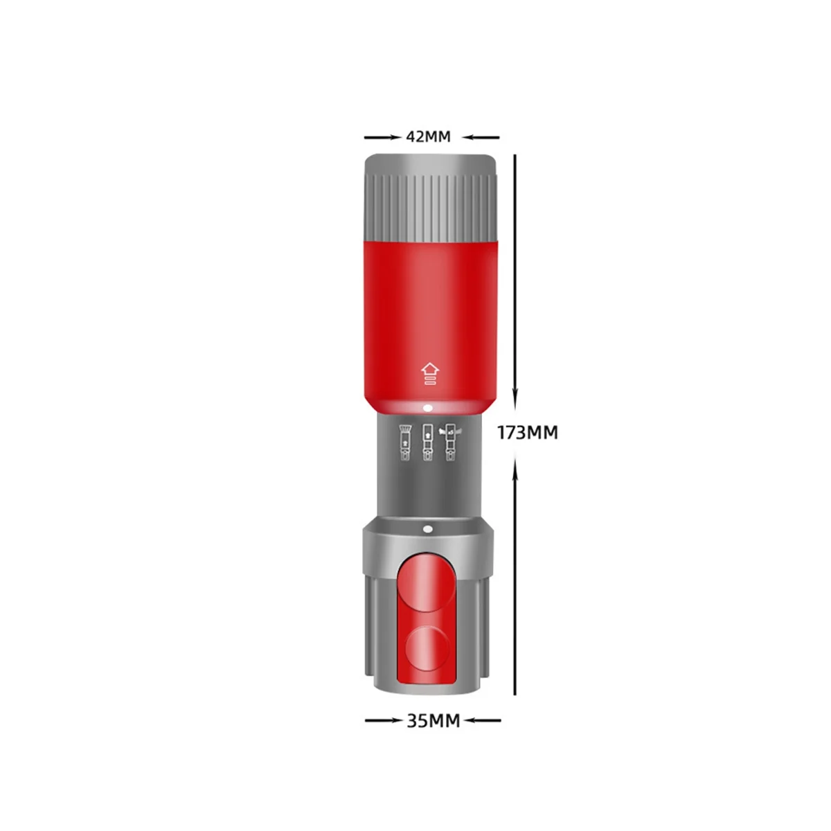 Suitable for V7 V8 Vacuum Cleaner Traceless Dust Removal Soft Brush Ultra-Narrow Gap Suction Head
