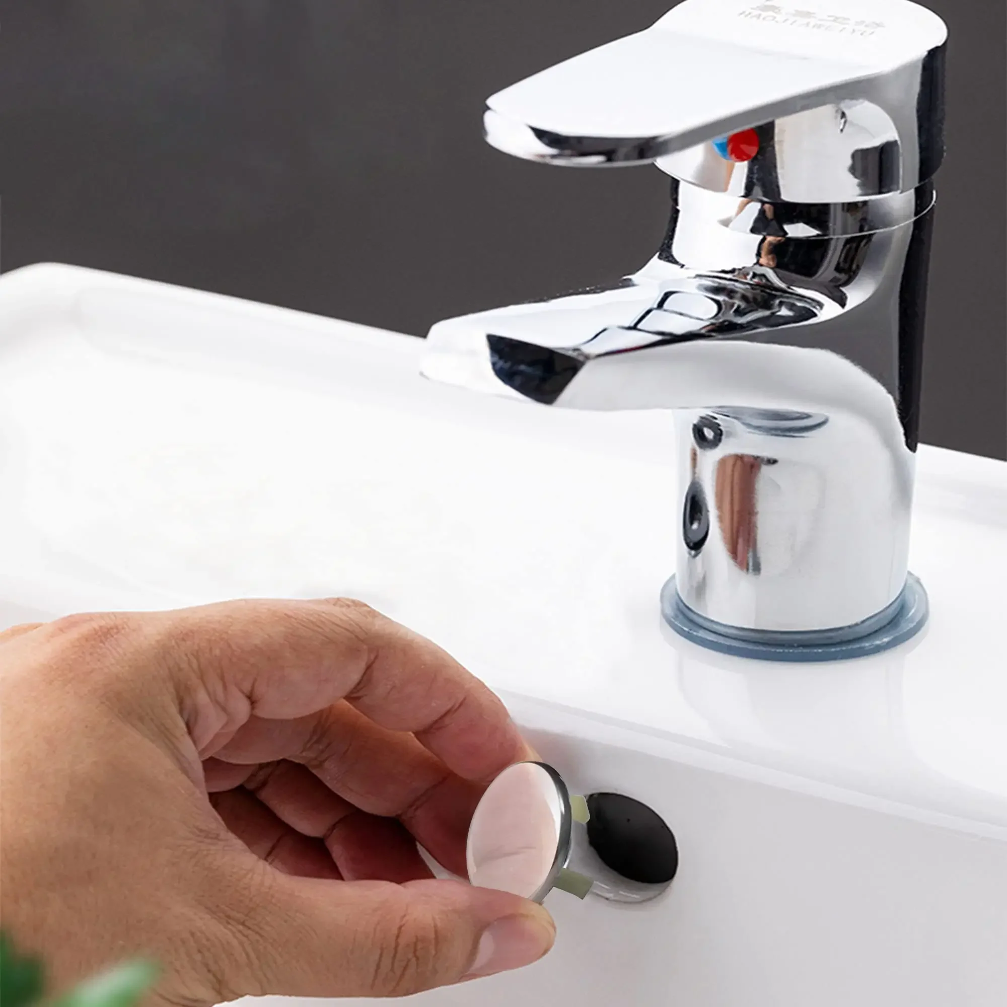 4Pcs Wash Basin Sink Overflow Ring Plug