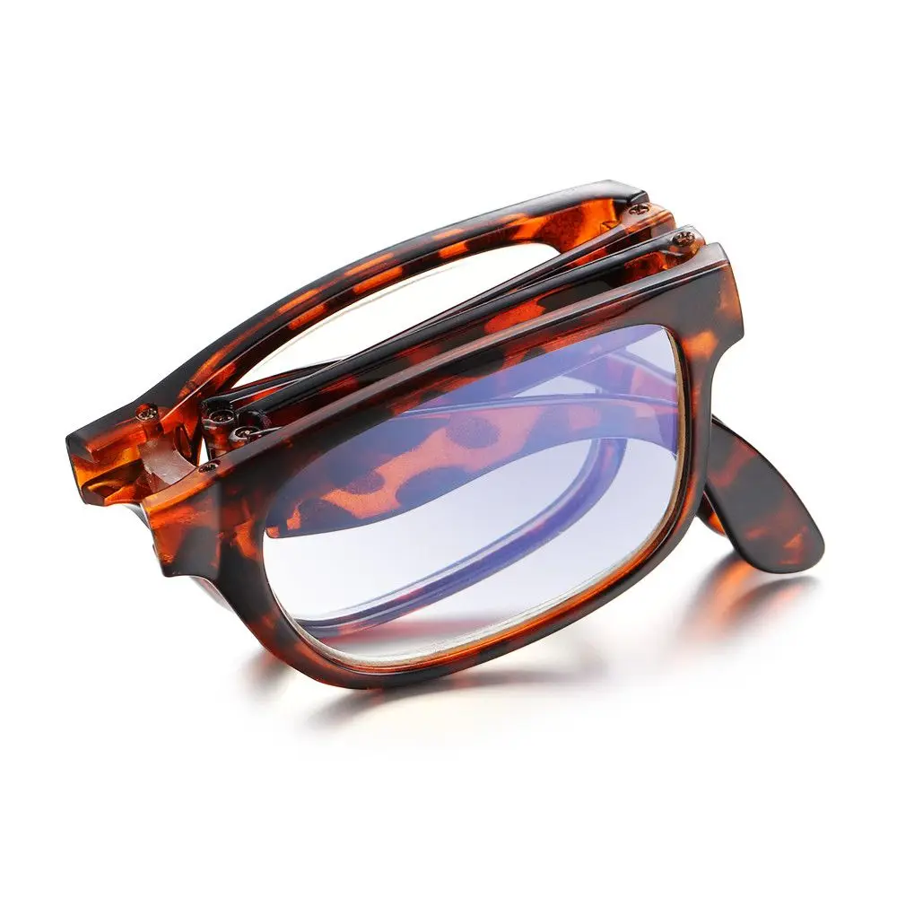 Unisex Care Anti Blaues Licht mit Brillenetui TR90 Lesebrille Lesebrille Presbyopie Brille Klappbare Lesebrille