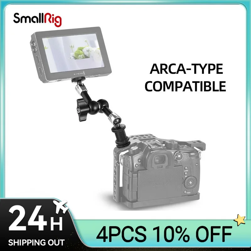 

Регулируемый фрикционный шарнирный магический рычаг SmallRig длиной 7/11 дюймов с креплением холодного башмака и стандартным резьбовым адаптером 1/4 "-20