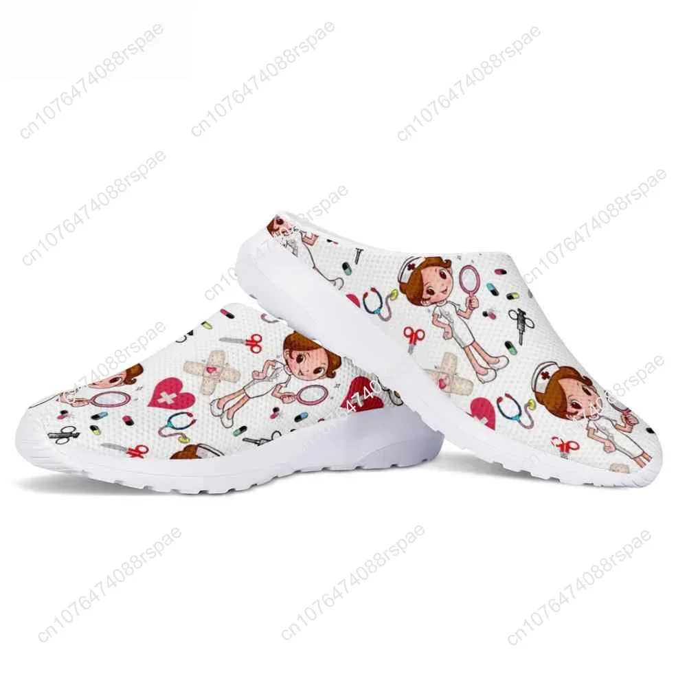 Women's Summer Slippers Hospital Nurse Printing Home Slipper Ladies Non-Slip Beach Sandals For Females Nursing Shoes