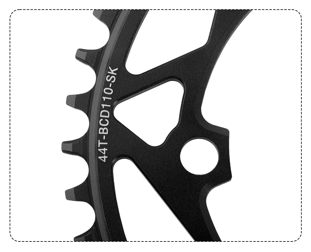 WUZEI 110BCD 36/38/40/42/44/46/48/50/52/54/56/58T 4 Klaue Rennrad Kettenblatt für Shimano R7000 R8000 4700 R2000 R3000 Kettenrad – Detail 17