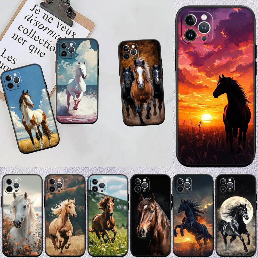 Luxurious Fine Horse Premium Protective Phone Case