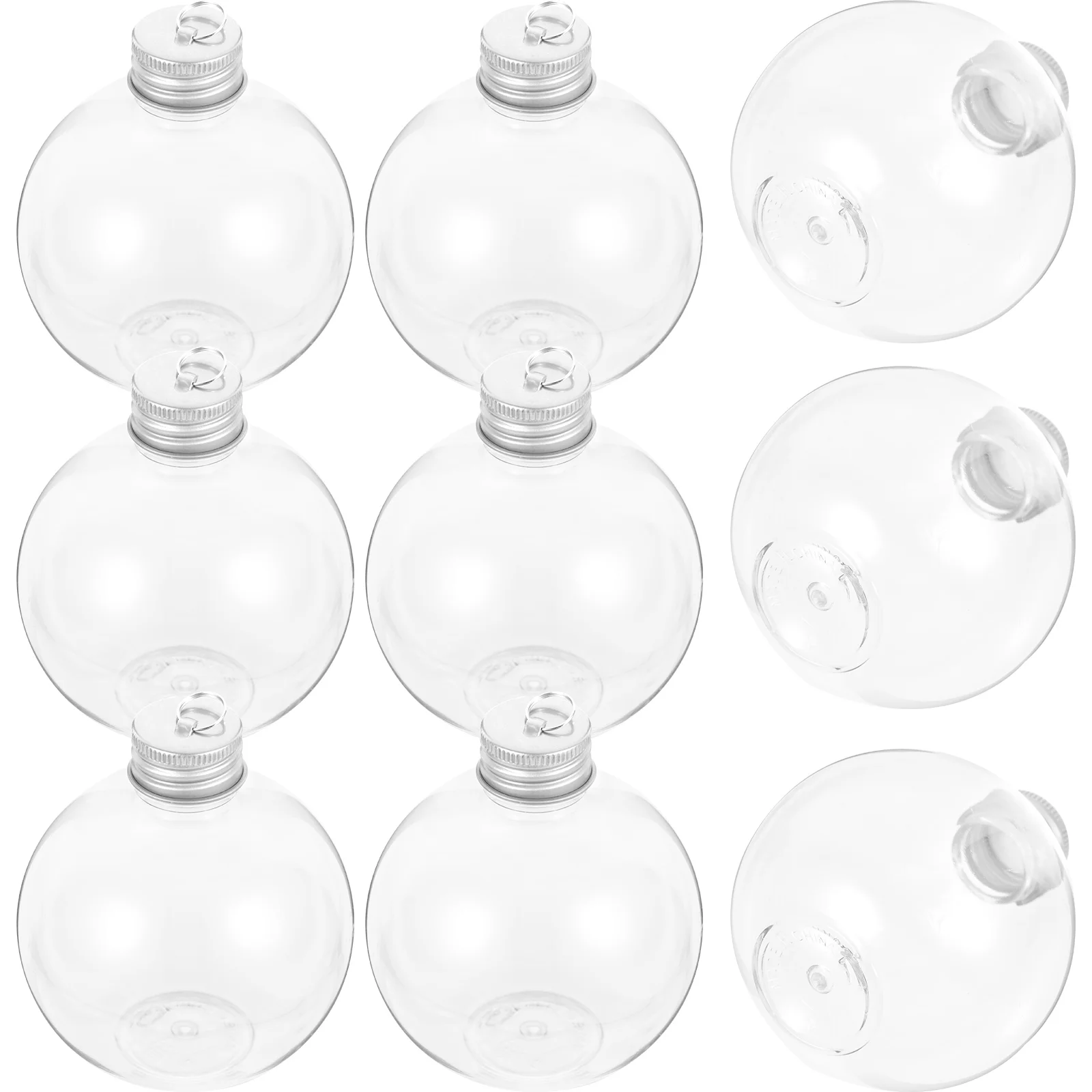

50/250ml Portable Beverage Packing Bottles Transparent Lovely Bulb Shaped Bottle For Festival Xmas Daily Beverage Storage