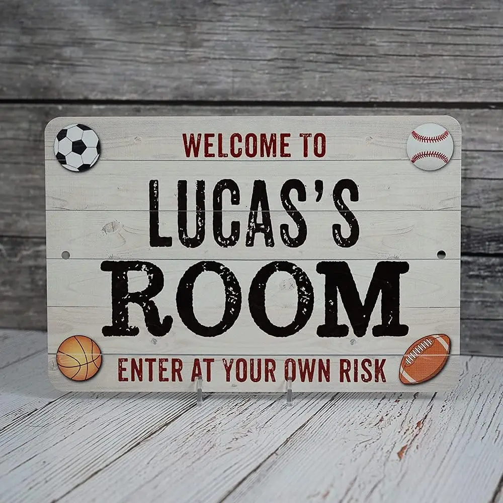 Sports Door Sign | Children Bedroom Door Sign | Personalized Name Sign |  Athlete Sign | Bedroom Plaque | Sport Sign