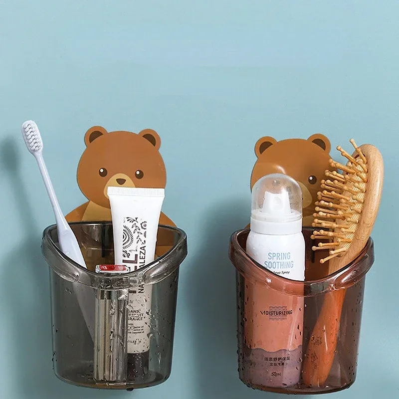 Home Bathroom Accessories Set Toothbrush Holder Toothpaste Storage Rack Wall Mount Toothbrush Cup Rack Stand Child toothbrush holder,bathroom storage rack