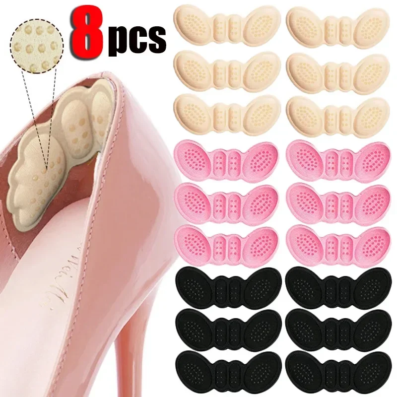 High Heel Inserts Pads Adjust Size Anti-wear Adhesive Insoles Protector Sticker Pain Relief Foot Care Shoes Cushion 1/4pairs For Shoe Insoles