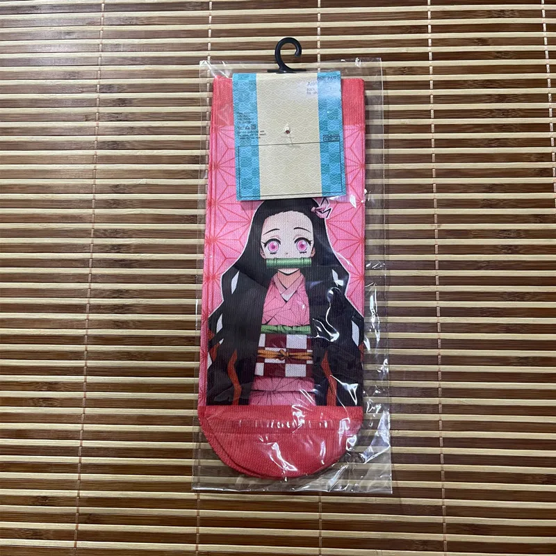 Anime Demon Socks Kamado Tanjirou Nezuko Agatsuma Zenitsu Accessories Creative Cartoon Adult Printed Slayer Socks Gift anime socks