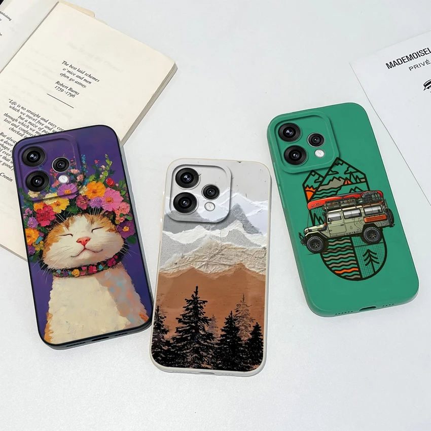 Elegant Floral Soft Silicone Lightweight Case