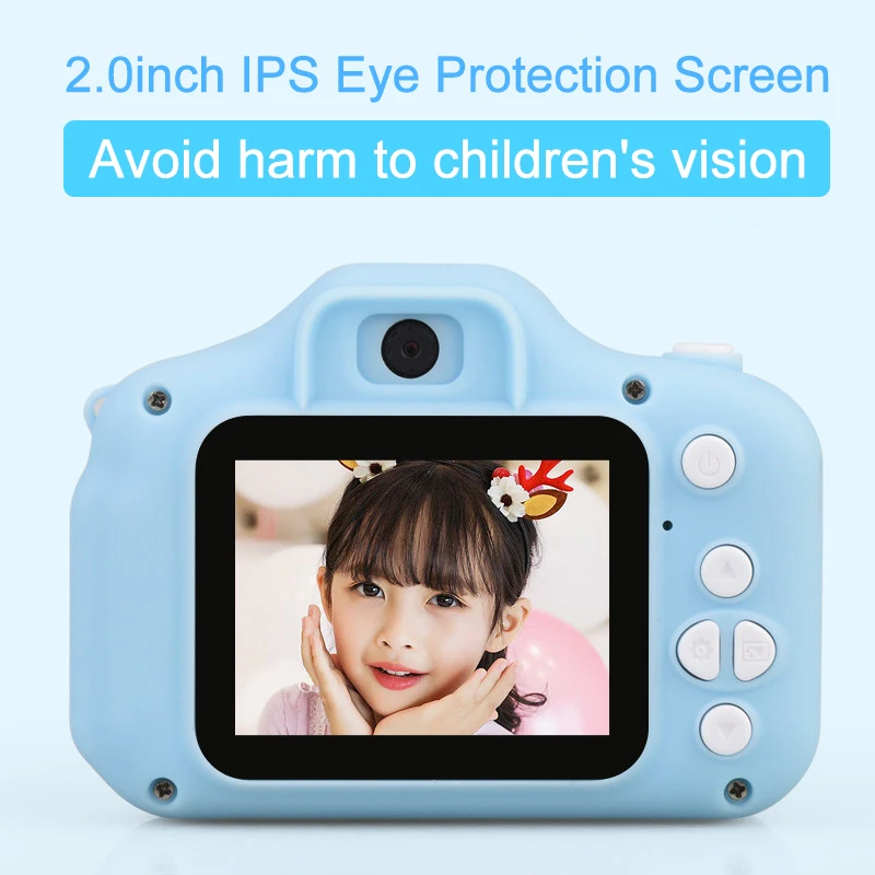 Kids Camera Children Digital Cameras for Girls Toys 1080P 2 Inch Toddler Video Best Birthday Gift for Kids Supports 32GB SD Card