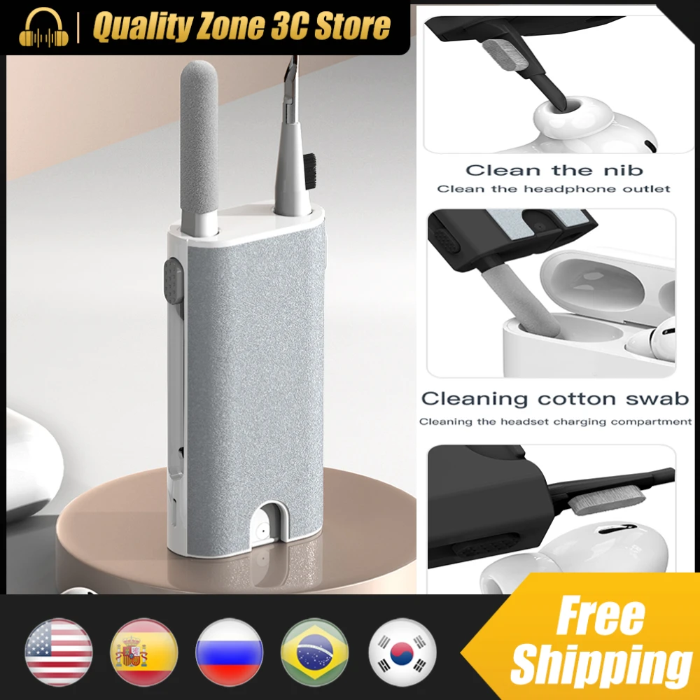 Earphone Cleaning Tool Cleaner Kit 5 1 Cleaner Kit Phone Laptop Tools
