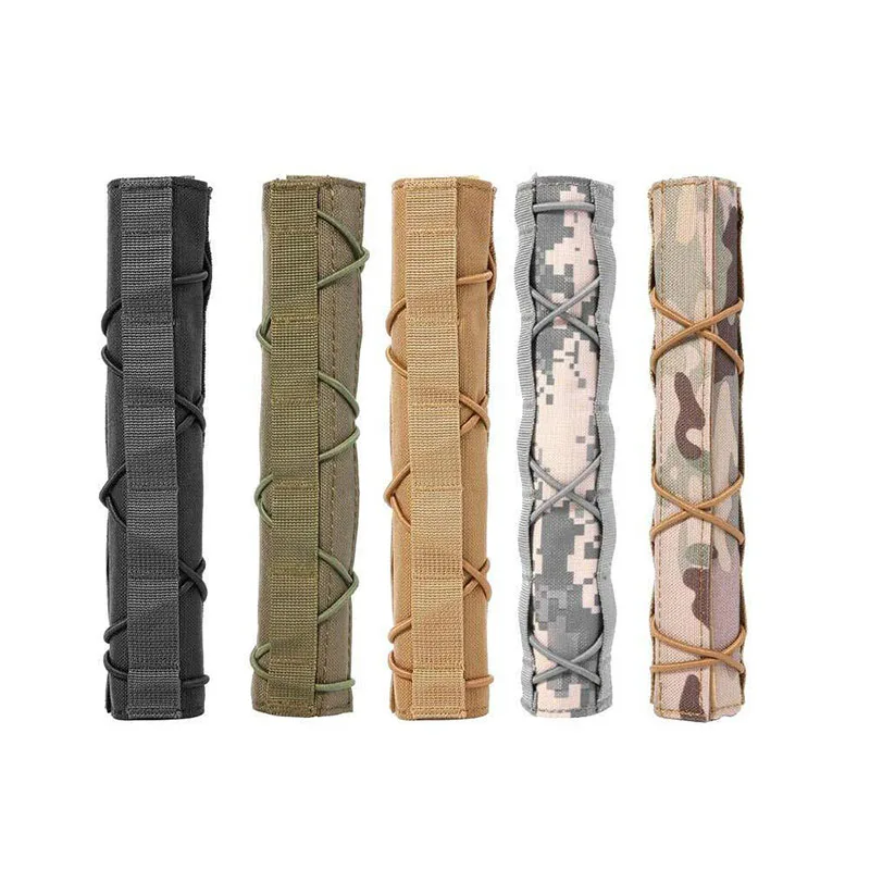 Airgun Silencer Protector 22cm Hunting Airsoft Suppressor Silencer Cover Air Sniper Gun Shooting Muffler Sleeve Heat Cover Shield Baffler Protector
