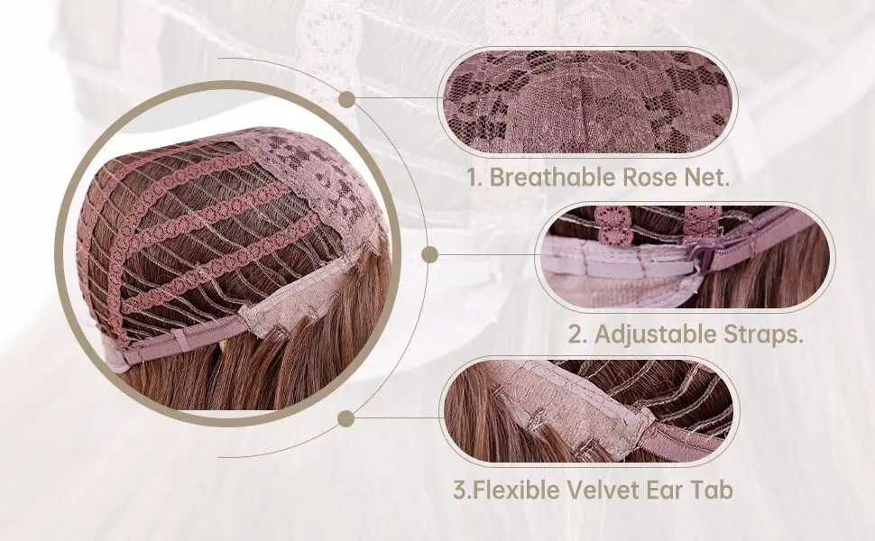 Long Black Straight Wigs for Women Dark Daily Wig Synthetic Wigs with Bangs Heat Resistant Fiber Natural Looking Hair_voghion.com