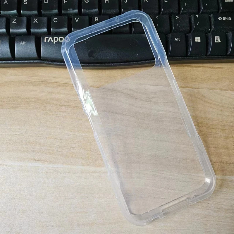 DOOGEE 두기 V20 프로용 소프트 TPU 휴대폰 케이스, 블랙 투명 커버, 쉘 실리콘 보호 코크