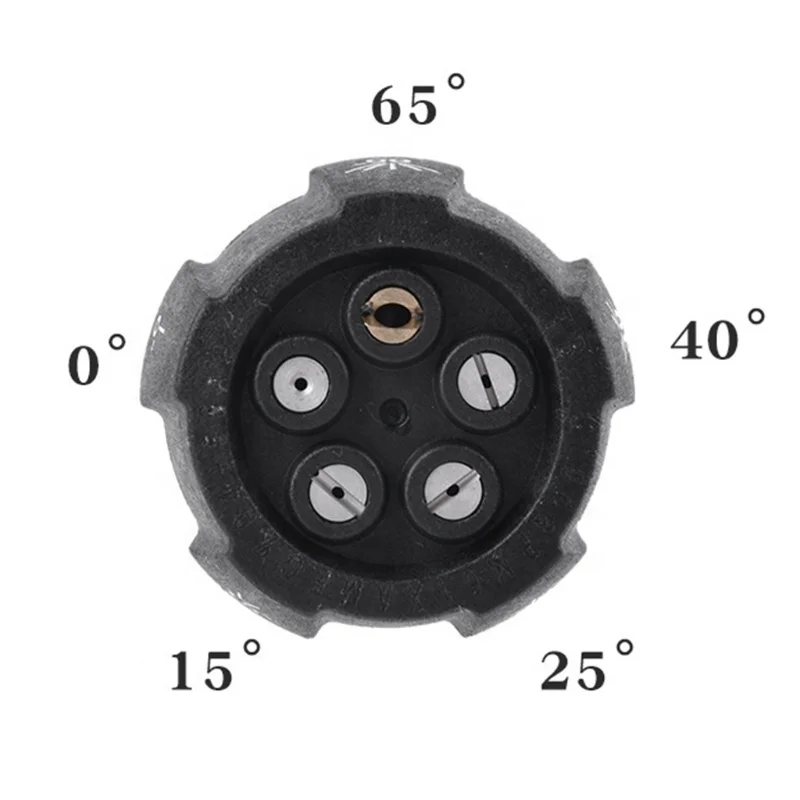5 In 1 High Pressure Washing Nozzle 1/4 Quick Connector Rotating 0/15/25/40/65 Degree Car Washer Spray Nozzle pressure washer