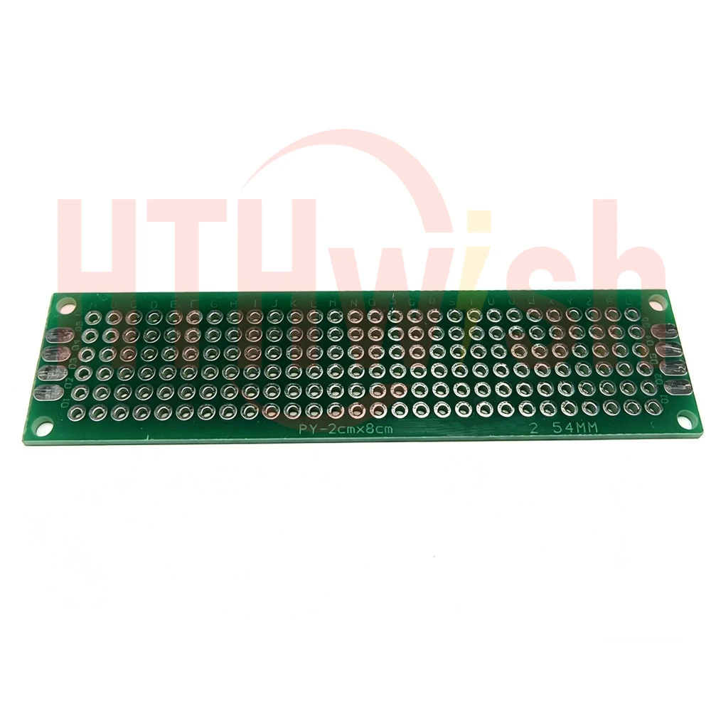 단면 PCB 프로토타입 보드 2x8cm/3x7cm/4x6cm/5x7cm/6x8cm/7x9cm/8x12cm/9x15cm PCB 2.54mm 홀 피치 납땜 회로 기판