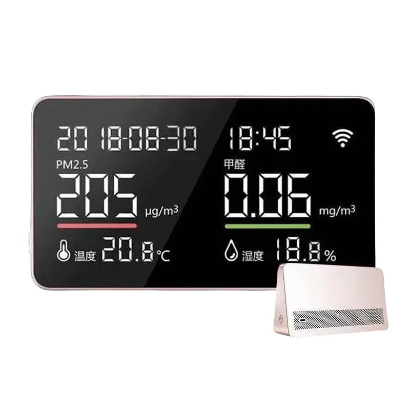 

Детекция формальдегида бытовой шесть в одном многофункциональный новый домашний Профессиональный интеллектуальный тестер качества воздуха в помещении