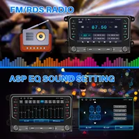 ESSGOO Autoradio 7" Android 14 4+64G Carplay pour VW Golf 5 6 Passat Caddy Tiguan Touran, Android Auto, Navigation GPS, WiFi, RDS, FM, BT, USB, SWC 5