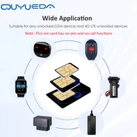 Carte SIM 4G mondiale pour dispositifs intelligents M2M/IoT, pour collier de suivi GPS, appareil IoT, 360 Mo de données, 1 an de trafic Internet rechargeable 5