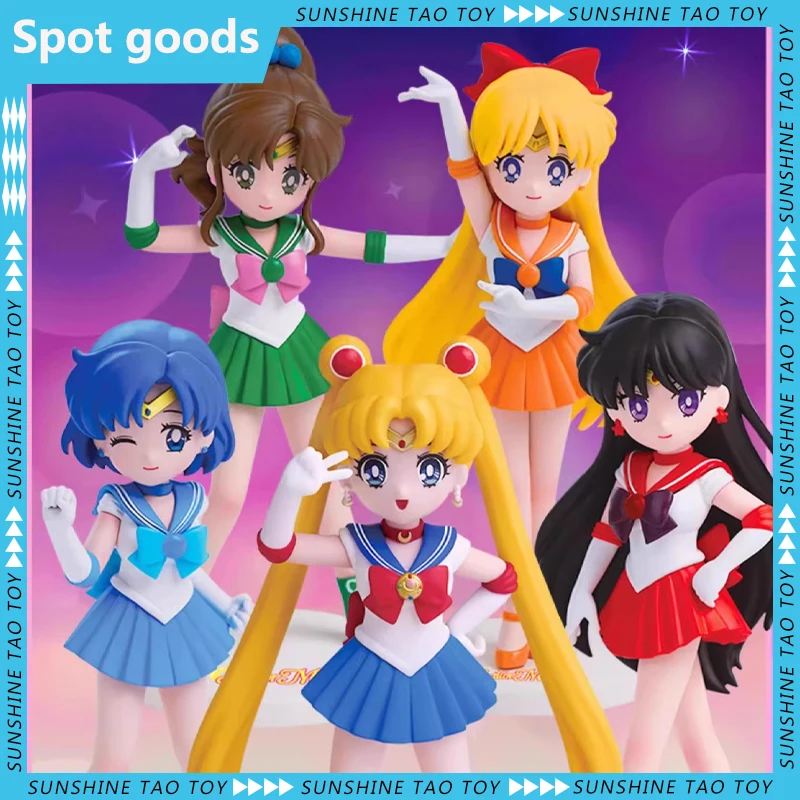 

Сейлор Мун брикет с милыми и милыми особенностями лица, умное и динамичное настольное украшение, коллекция, золотой подарок